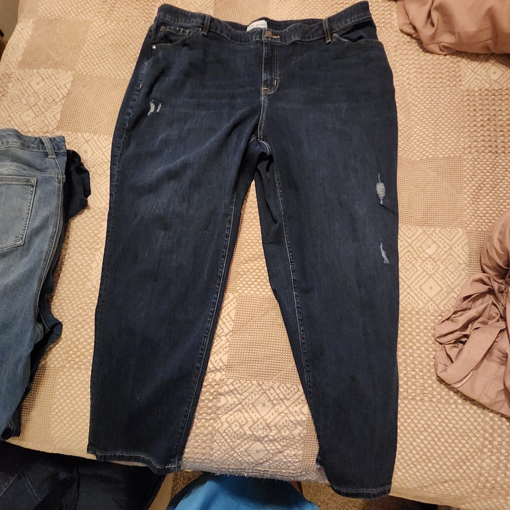 Lane Bryant boyfriend jeans with magic waistband size 22